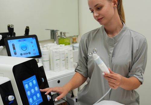 Facial mask treatment at Reya Holistic Aesthetics